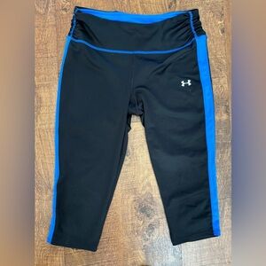 Under Armour fitted cropped running leggings Size small activewear